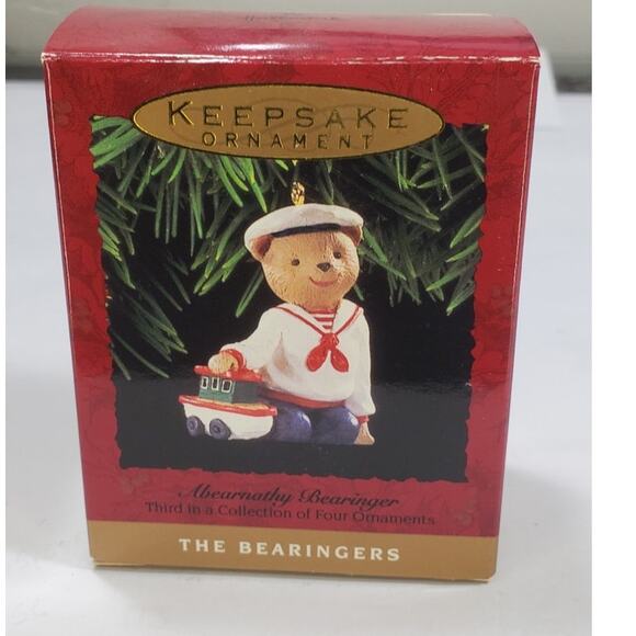 Vintage 1993 Hallmark Keepsake Ornament The Bearingers Abearnathy Bearinger - Picture 1 of 7